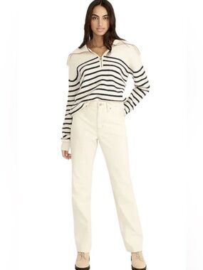 J.Crew Slouchy Boyfriend Jeans Size 29 New Without Tags Ecru Cream White